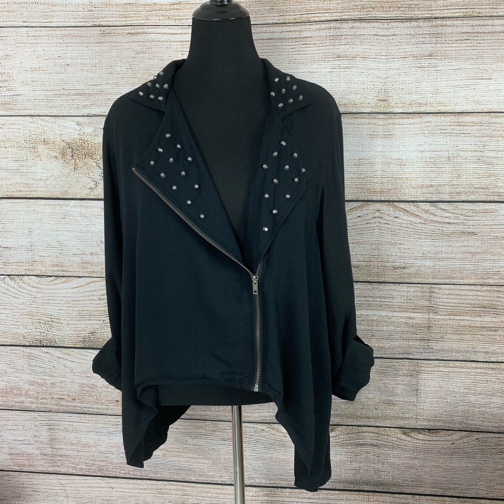 Torrid Moto Studded Shirt Jacket Top Size 2